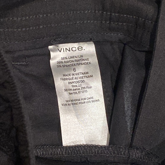 NWT Vince Linen Blend Pants 6 - Picture 9 of 9